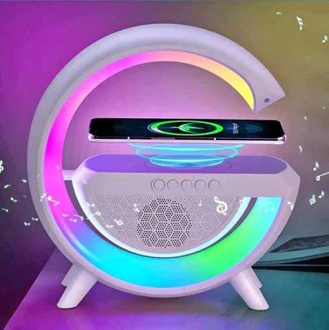 Lampara de Noche Inteligente Luz LED RGB Parlante Bluetooth