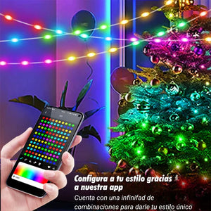 Luces de Navidad RGB Bluetooth 10 MTS