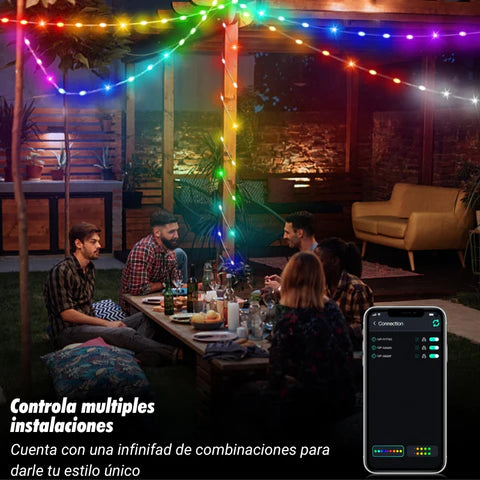 Luces de Navidad RGB Bluetooth 10 MTS